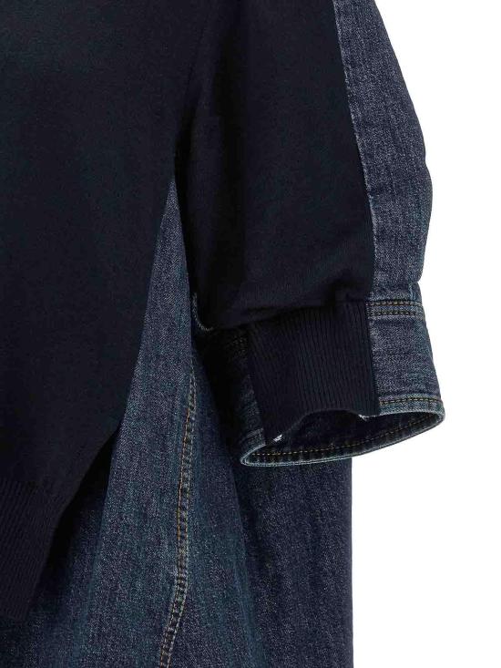  사카이 블라우스 SCW309401 Blue - SACAI