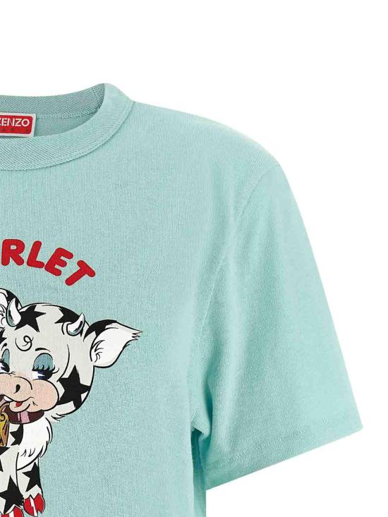 26SS 겐조 반팔 티셔츠 FG55TS1014SK60 Light Blue - KENZO