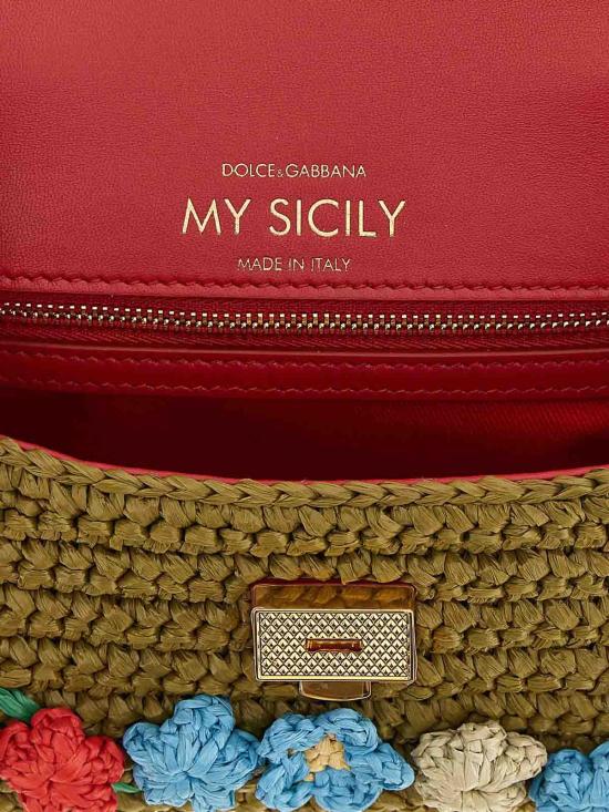 26SS 돌체앤가바나 My sicily raffia crochet 핸드백 BB7864BZ3508B645 Multicolour - DOLCE & GABBANA