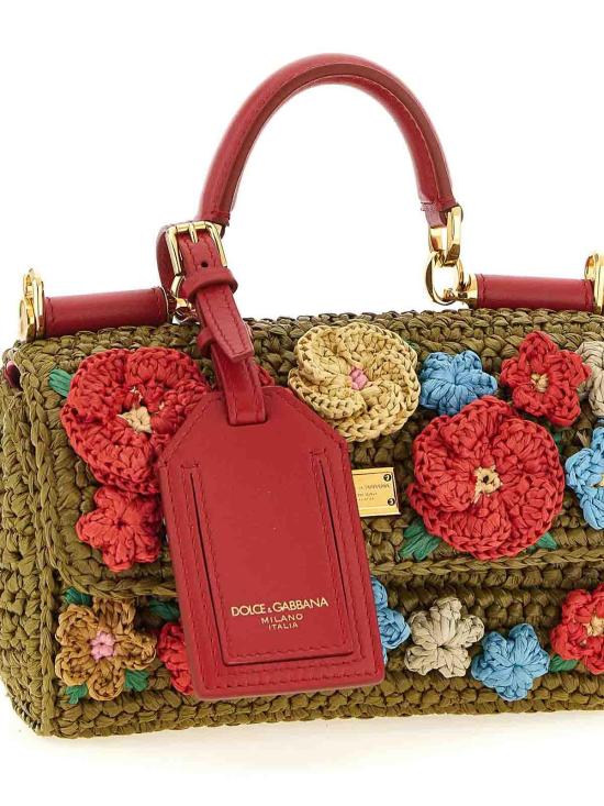 26SS 돌체앤가바나 My sicily raffia crochet 핸드백 BB7864BZ3508B645 Multicolour - DOLCE & GABBANA