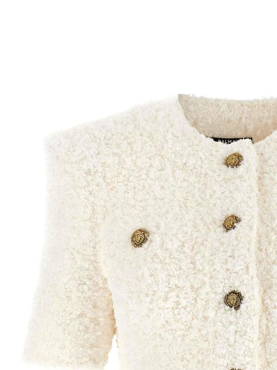 26SS 발망 가디건 GF0KL290KJ890KA White - BALMAIN