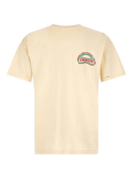 26SS 윌리 차바리아 반팔 티셔츠 WCJSY0198065 Beige - WILLY CHAVARRIA