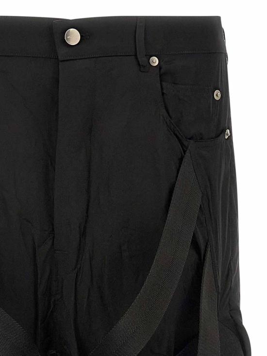 26SS 릭 오웬스 스트레이트 팬츠 RR01F2311KER409 Black - RICK OWENS