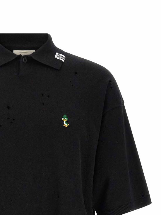 26SS 메종 미하라 야스히로 폴로 티셔츠 J16SW713BLACK Black - MAISON MIHARA YASUHIRO