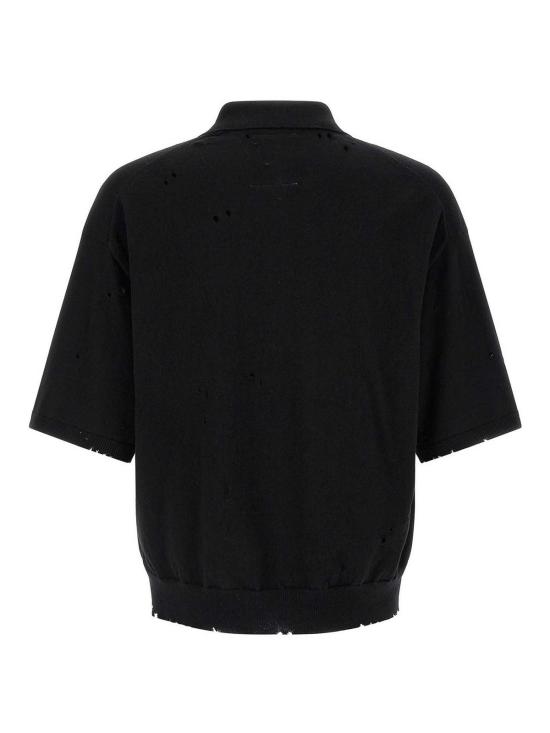 26SS 메종 미하라 야스히로 폴로 티셔츠 J16SW713BLACK Black - MAISON MIHARA YASUHIRO