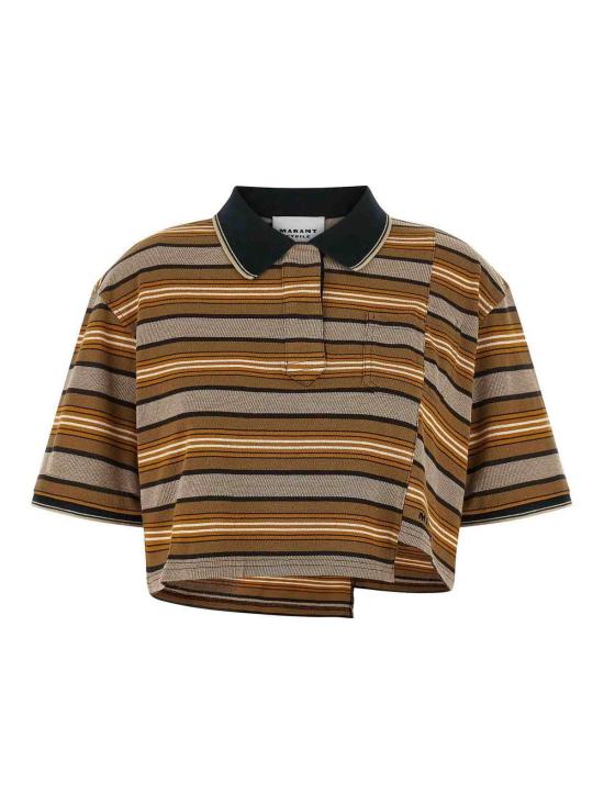 26SS 이자벨마랑에뚜왈 폴로 티셔츠 HT0836FAD1K04EBEKH Beige