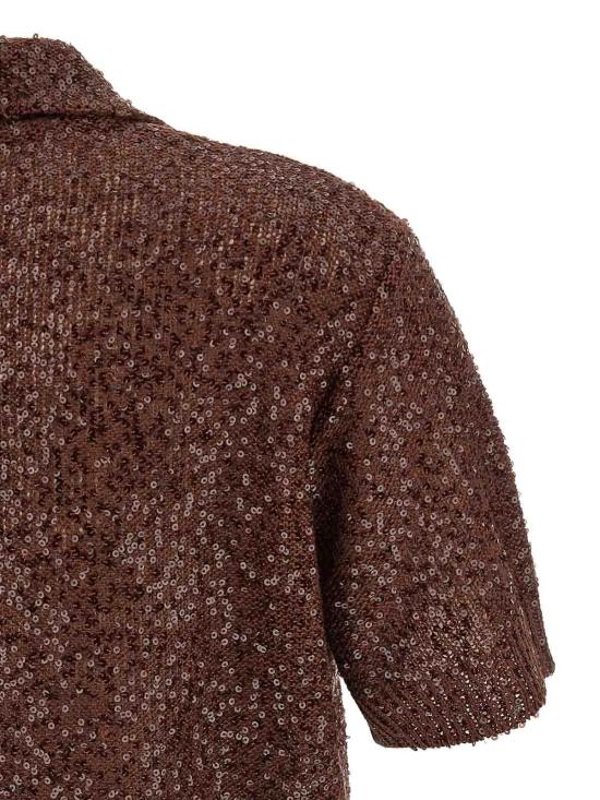 26SS 브루넬로 쿠치넬리 폴로 티셔츠 MDJ547605C9092 Brown - BRUNELLO CUCINELLI
