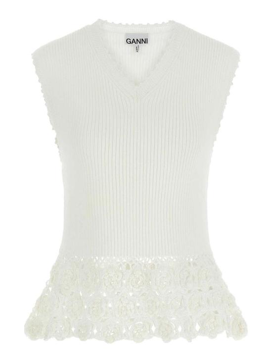 26SS 가니 스웨터 A1070251135 White