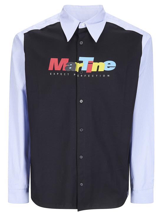 26SS 마틴로즈 긴팔 셔츠 494WS36531 BLU BLUE WHITE STRIPE BLACK
