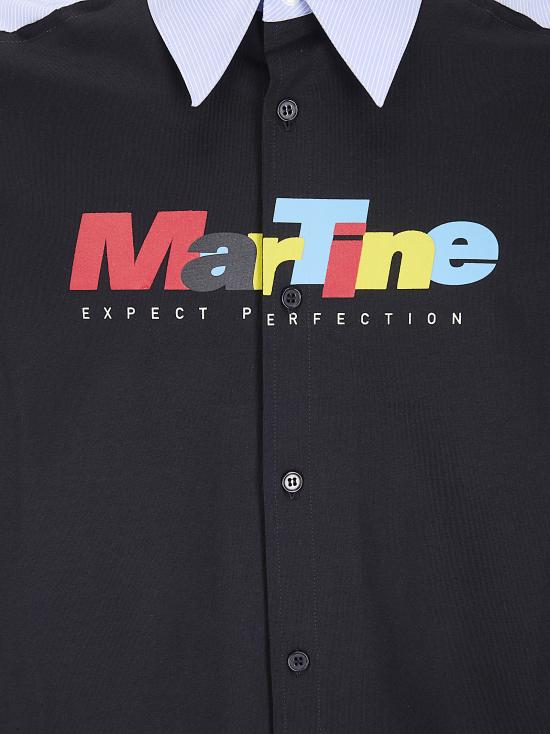 26SS 마틴로즈 긴팔 셔츠 494WS36531 BLU BLUE WHITE STRIPE BLACK - MARTINE ROSE