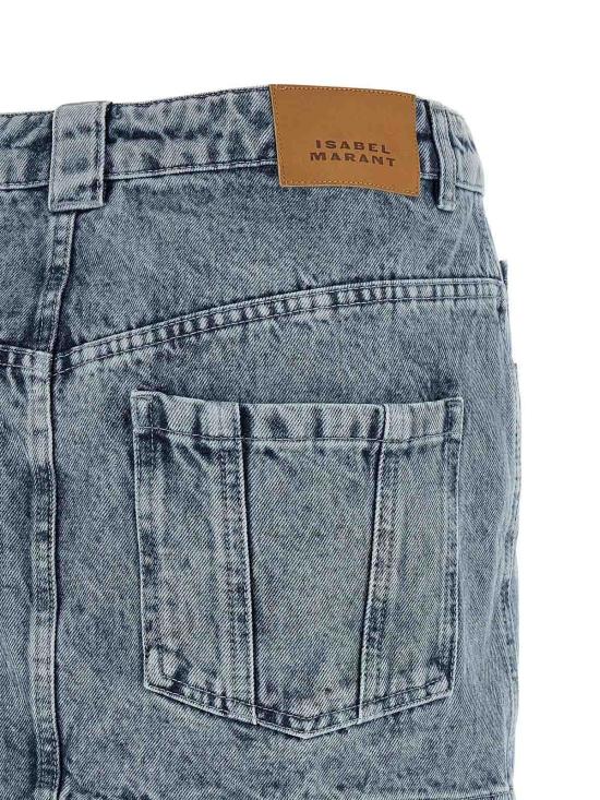 26SS 이자벨마랑에뚜왈 데님 스커트 JU0448FAD1H02E30LU Light Blue - ISABEL MARANT ETOILE