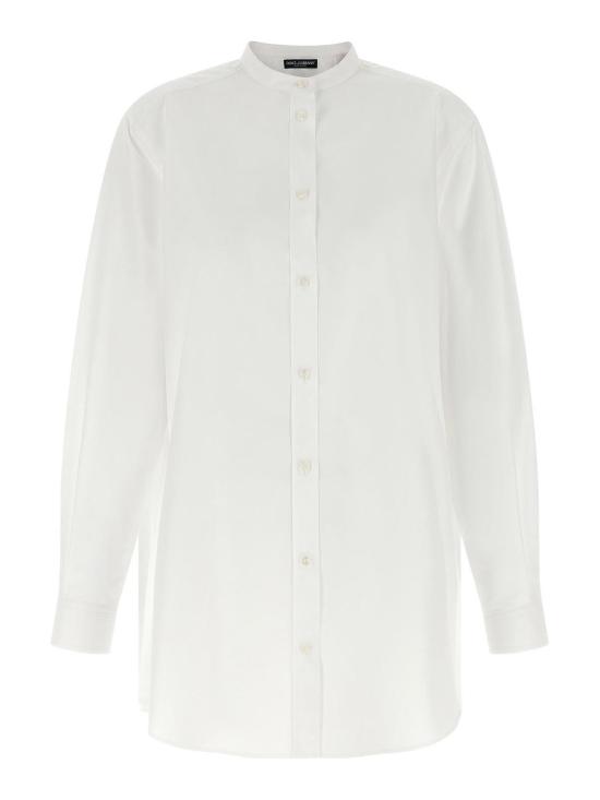 26SS 돌체앤가바나 실크 스카프 포플린 셔츠 F5U17TGDDOXW0800 White - DOLCE & GABBANA