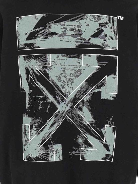 26SS 오프화이트 후드 티셔츠 OMBB085S26FLE00K0001 Black - OFF WHITE