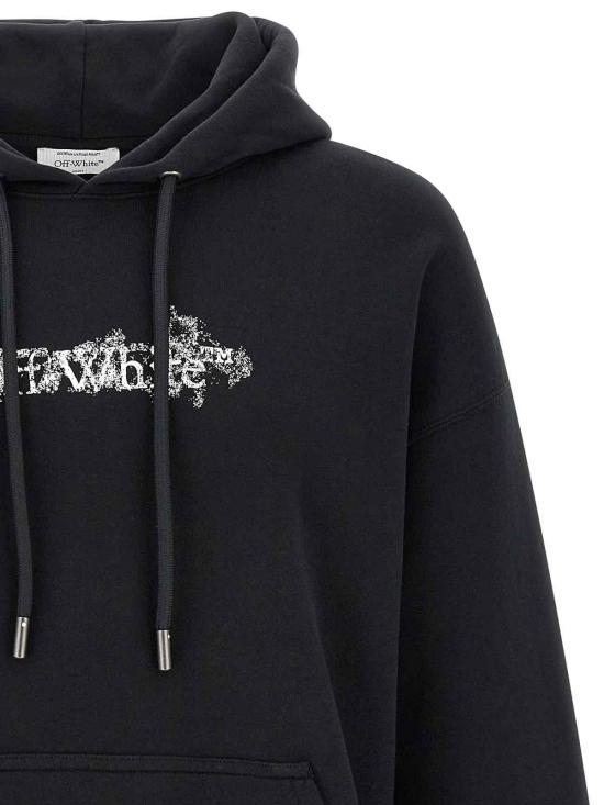 26SS 오프화이트 후드 티셔츠 OMBB085S26FLE00H0001 Black - OFF WHITE