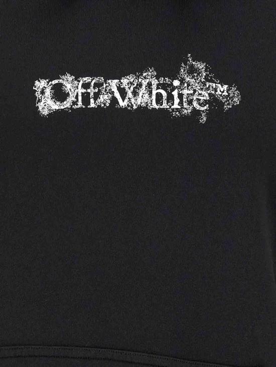 26SS 오프화이트 후드 티셔츠 OMBB085S26FLE00H0001 Black - OFF WHITE