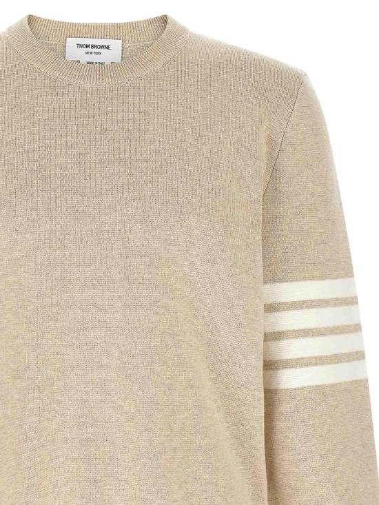 26SS 톰브라운 코튼 크레이프 4바 풀오버 MKA202A00219260 Beige - THOM BROWNE