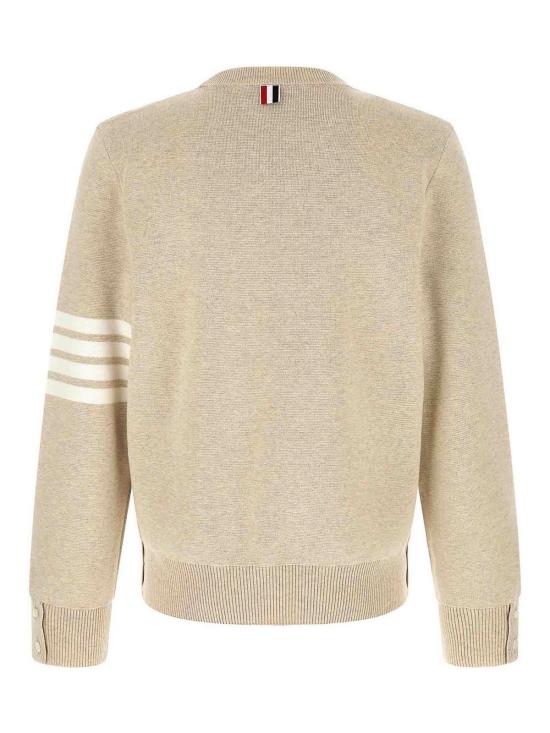 26SS 톰브라운 코튼 크레이프 4바 풀오버 MKA202A00219260 Beige - THOM BROWNE