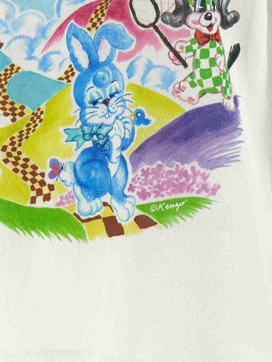 26SS 겐조 Cartoon 젠더리스 치셔츠 FG55TS2134SK02 White - KENZO