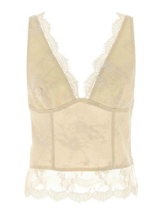 26SS 핑코 민소매 티셔츠 106571A374C03 Beige