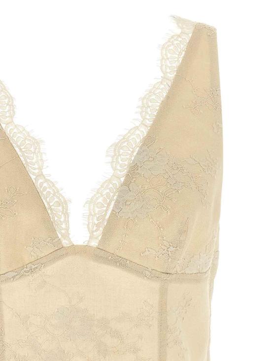 26SS 핑코 민소매 티셔츠 106571A374C03 Beige - PINKO