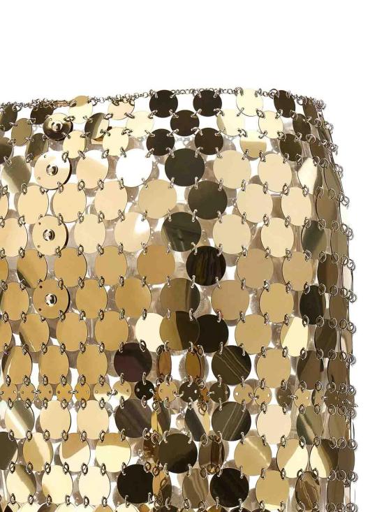 26SS 파코라반 숏 스커트 26PIJU157PS0129P712 Gold - PACO RABANNE
