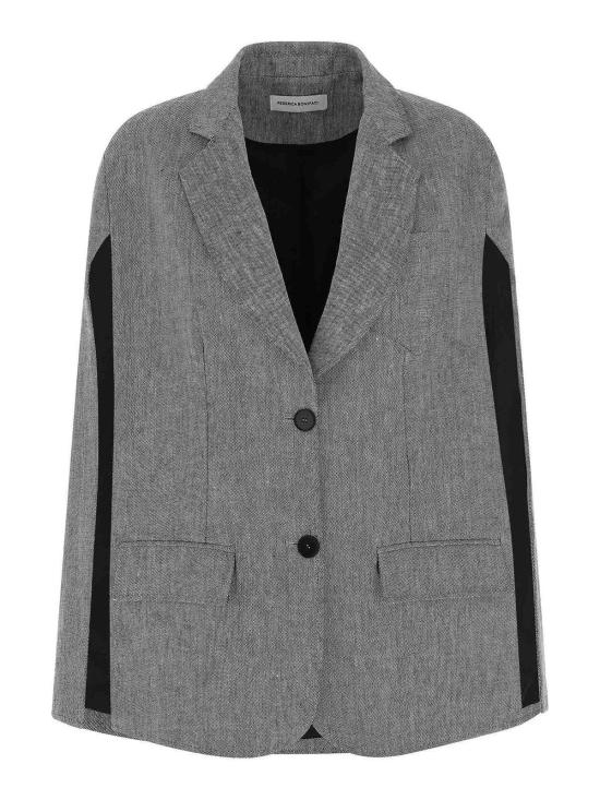 26SS 페데리카 보니파치 케이프 KA053GREYWHITE Grey