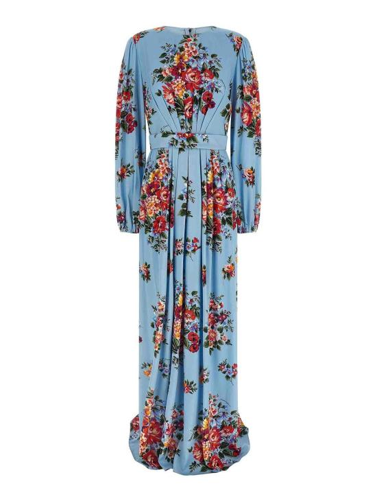 26SS 돌체앤가바나 로즈 부케 프린트 샤무스 드레스 F610PTFSA8PHC5ZO