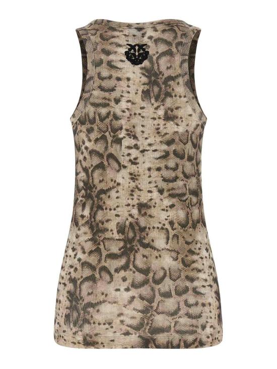 26SS 핑코 민소매 티셔츠 106919A3DPCZ9 Beige - PINKO