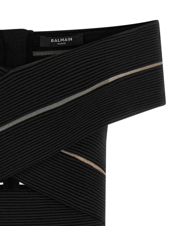 26SS 발망 민소매 티셔츠 GF0AB580KJ750PA Black - BALMAIN