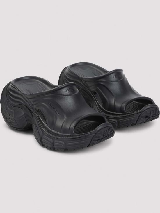 26SS 발렌시아가 뮬/슬리퍼 845068W6XLM1000 Black - BALENCIAGA