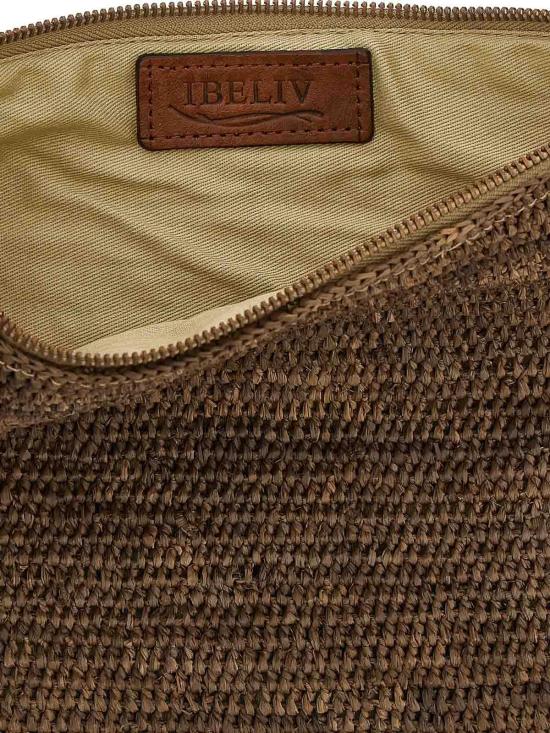 26SS 이벨리브 클러치/파우치 AMPYDARKTEA Brown - IBELIV