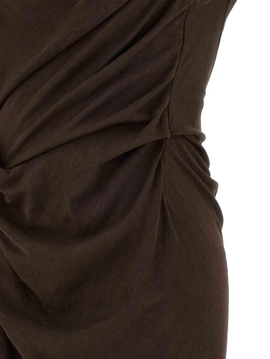 26SS 엔타이어 스튜디오 숏 원피스 ESSS26DR039086292 Brown - ENTIRE STUDIOS