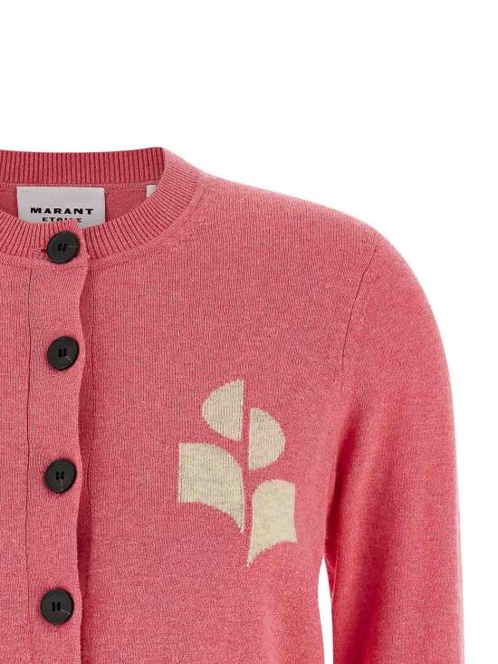 26SS 이자벨마랑에뚜왈 뉴턴 코튼 가디건 CA0040FAA1X05E40BG Nude Neutrals - ISABEL MARANT ETOILE