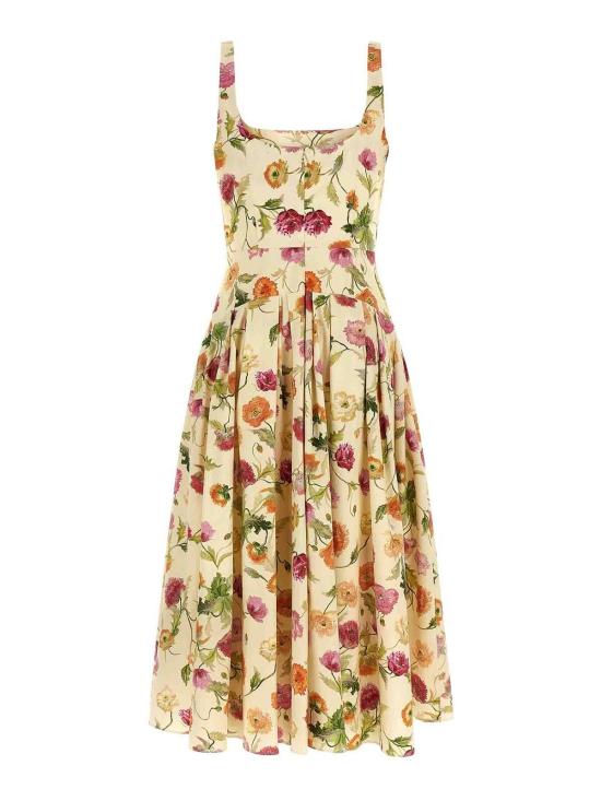 26SS 캐롤리나 헤레라 미디 원피스 R2611N563PSR264 Beige - CAROLINA HERRERA