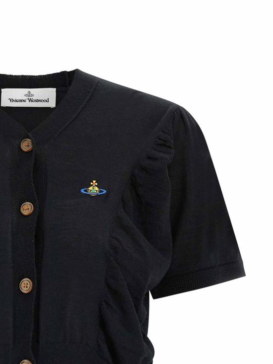 26SS 비비안웨스트우드 가디건 1803007EY001AN402 Black - VIVIENNE WESTWOOD
