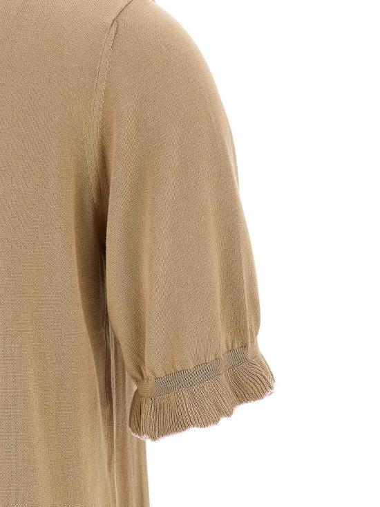 26SS 파비아나 필리피 폴로 티셔츠 MAD276F458M100VR3 Beige - FABIANA FILIPPI