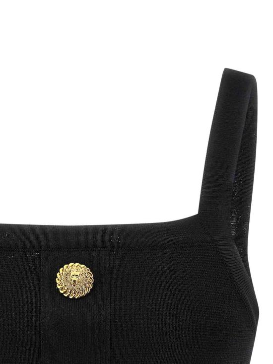 26SS 발망 민소매 티셔츠 GF1AA415KJ430PA BLACK - BALMAIN