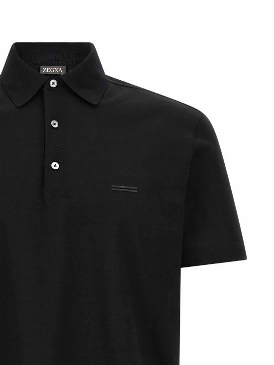  에르메네질도제냐 폴로 티셔츠 UH348A3H794001 Black - ERMENEGILDO ZEGNA