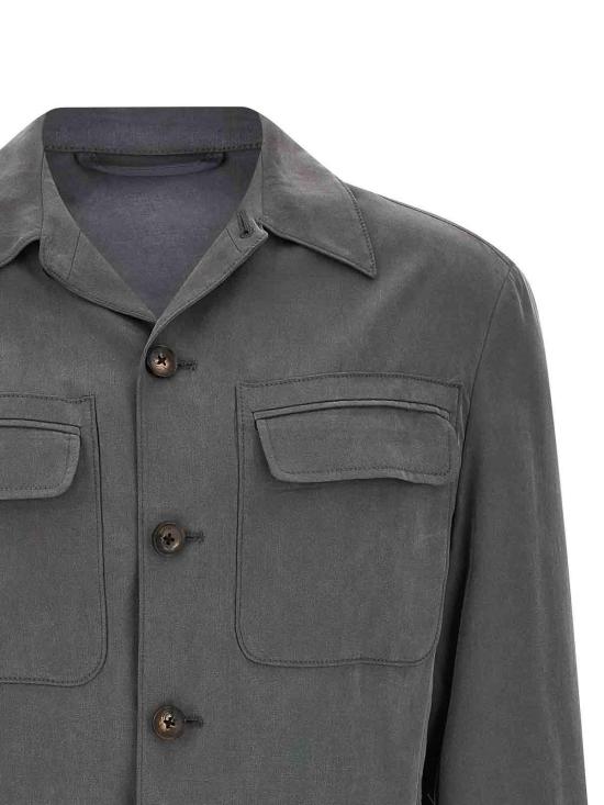 26SS 팔질레리 긴팔 셔츠 9C36SH653ESG99825 Grey - PAL ZILERI