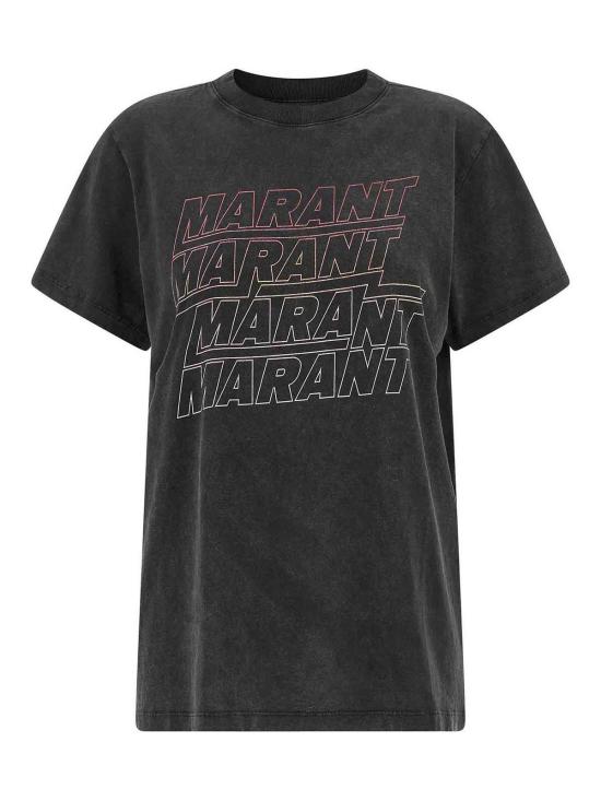 26SS 이자벨마랑에뚜왈 반팔 티셔츠 TS0147FAB1N09E01OK Grey