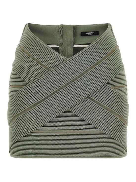 26SS 발망 숏 스커트 GF0LBB48KJ757EU Green