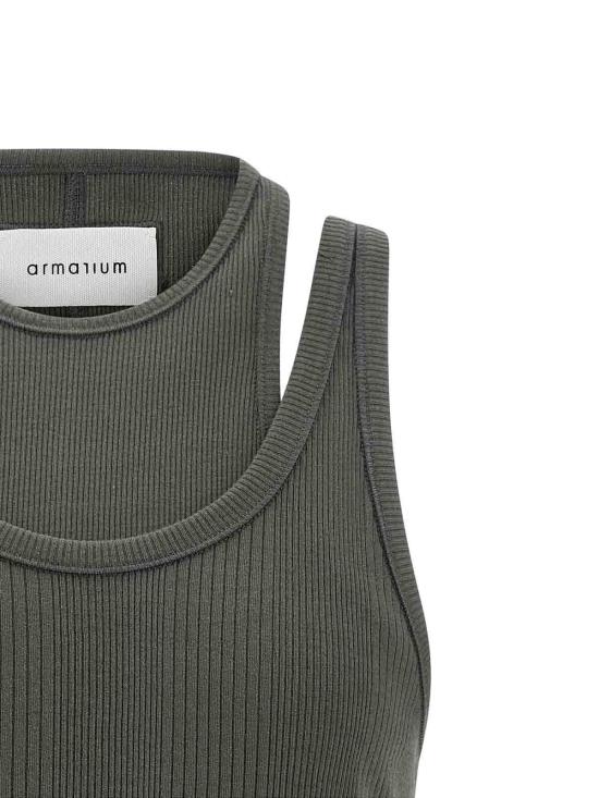 26SS 아르마리움 민소매 티셔츠 ARMTMT040JE05041 Grey - ARMARIUM