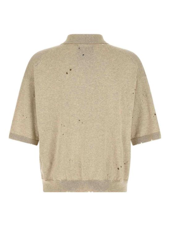 26SS 메종 미하라 야스히로 폴로 티셔츠 J16SW713WHITE Beige - MAISON MIHARA YASUHIRO