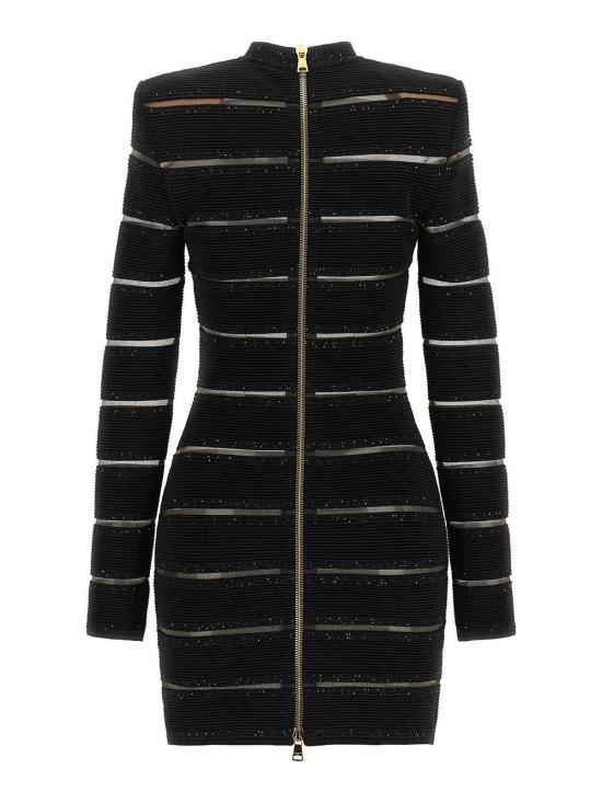 26SS 발망 숏 원피스 GF0R8955KJ84EAD Black - BALMAIN