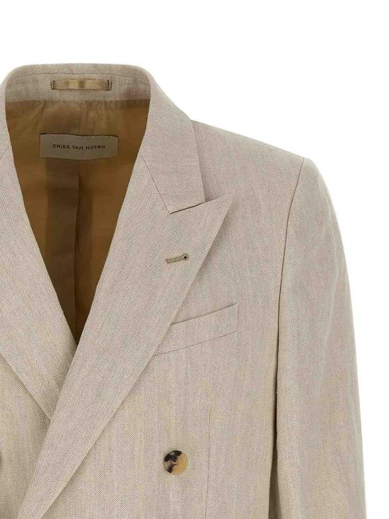 26SS 드리스 반 노튼 수트 자켓 26102042531318 Beige - DRIES VAN NOTEN