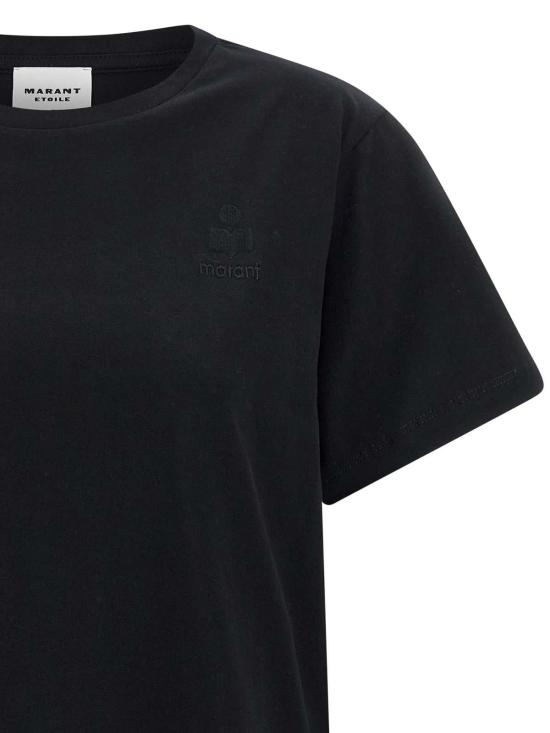 26SS 이자벨마랑에뚜왈 애비 로고 코튼 티셔츠 TS0070FAA1N98E01BK Black - ISABEL MARANT ETOILE