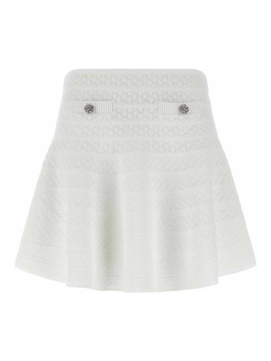 26SS 셀프 포트레이트 숏 스커트 SS26063SKWHITE White