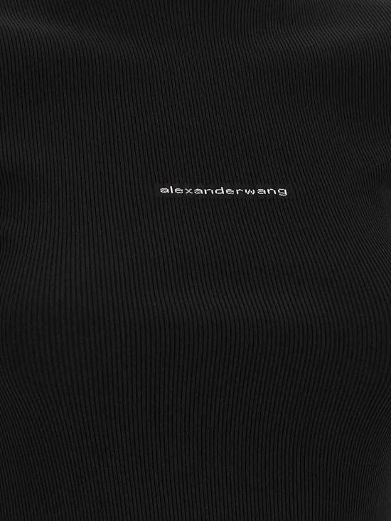26SS 알렉산더 왕 니트 로고 미니 드레스 1KC2266079001 Black - ALEXANDER WANG