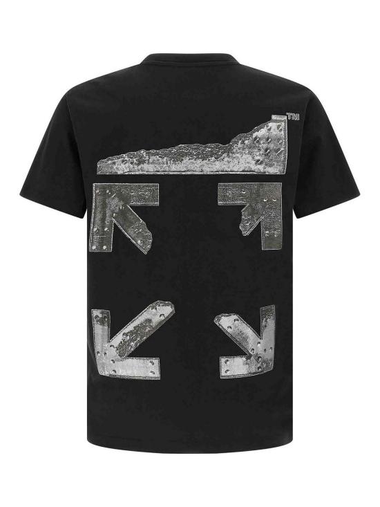 26SS 오프화이트 반팔 티셔츠 OMAA027S26JER0010001 Black - OFF WHITE