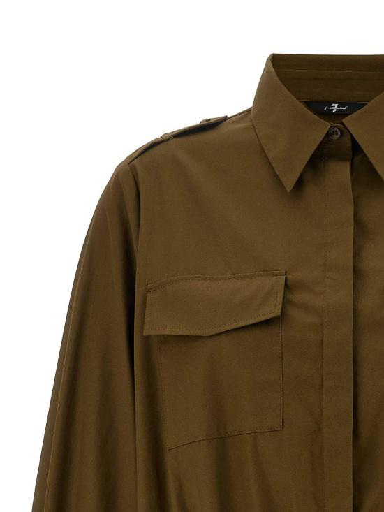 26SS 세븐포올맨카인드 미디 원피스 7N9T0G77U73HJ Brown - 7 FOR ALL MANKIND